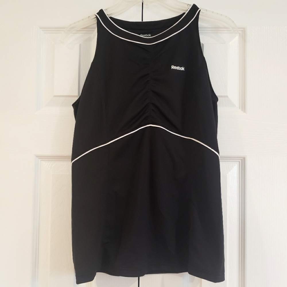 Reebok Women's Tank - Size Medium - Black with White Details